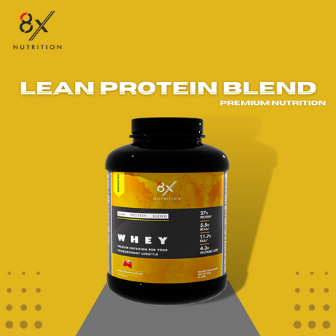 8X Nutrition Lean Protein Blend (5 LBS) - CREAMY STRAWBERRY SUNDAE