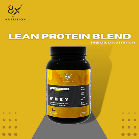 8X Nutrition Lean Protein Blend (2.2 LBS) - BELGIUM CHOCOLATE MOUSSE