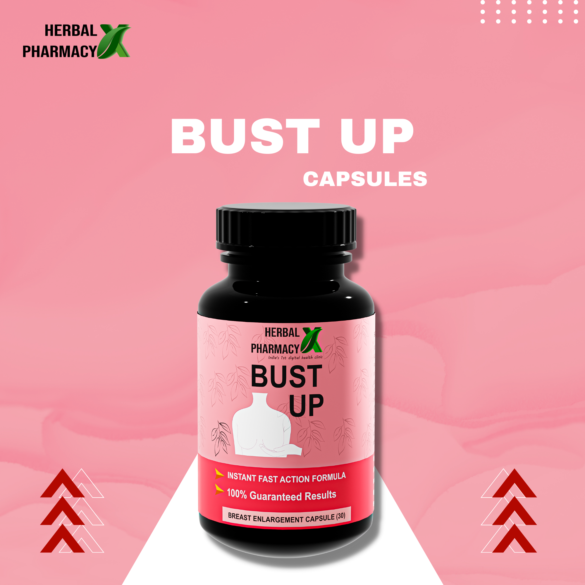 Herbal Pharmacy Bust UP Capsules with Shatavari and Fennel Seeds