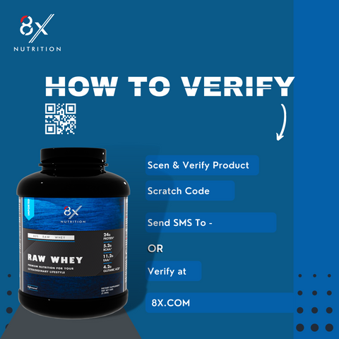 8X Nutrition Raw Whey Protein Supplement Powder (6.6 LBS)