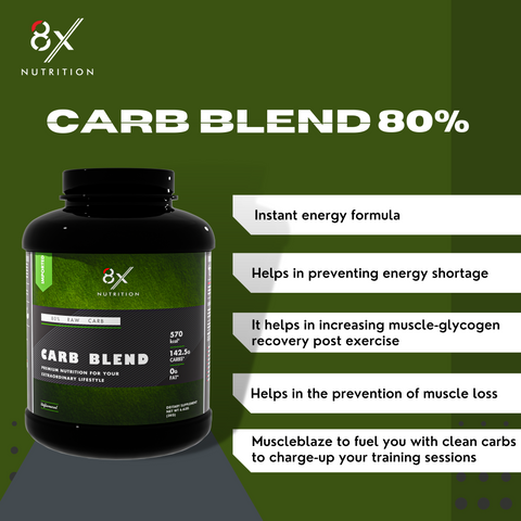 8X Nutrition Carb Blend (6.6 LBS)