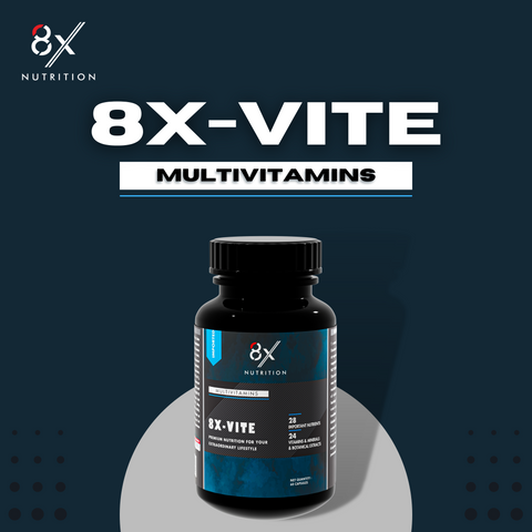 8X Nutrition VITE Daily Multivitamin, for Enhanced Energy, Stamina & Gut Health