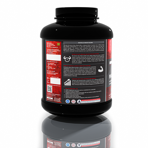 8X Nutrition Muscle Mass Blend with Complex Carbs and Proteins in 3:1 ratio (6.6 LBS) - ITALIN VANILLA GELATO