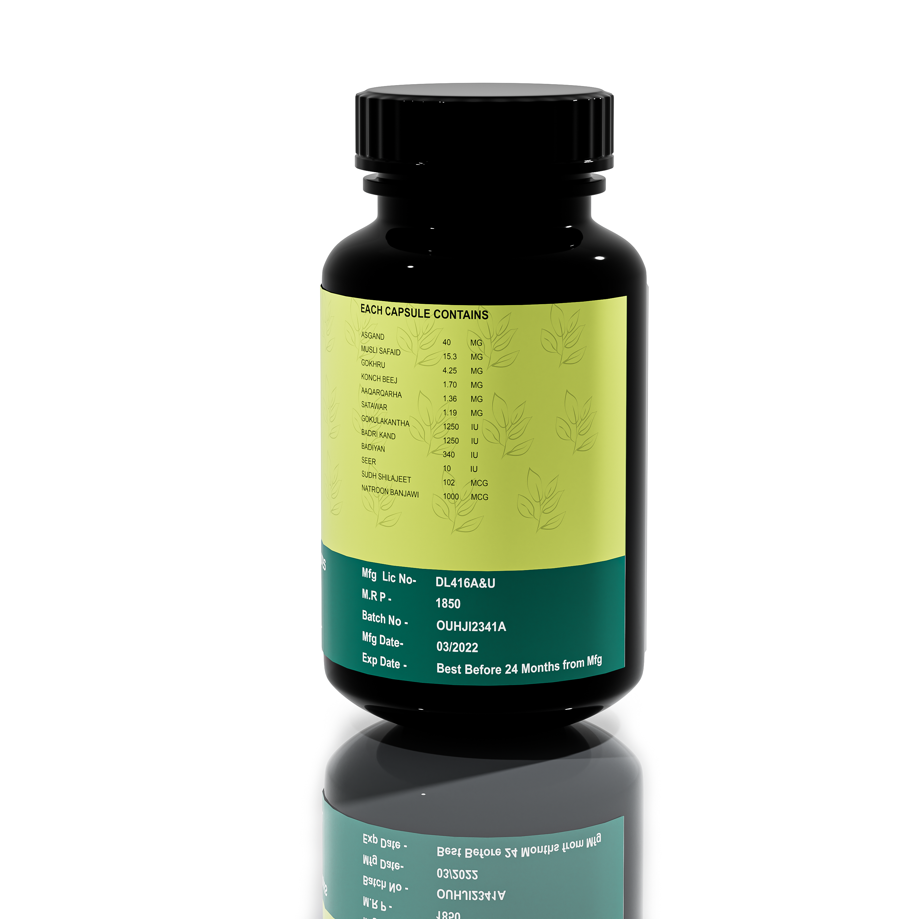Herbal Pharmacy NITRO X  Performance Capsule (Ayurvedic Stamina Booster) (60 Capsules)