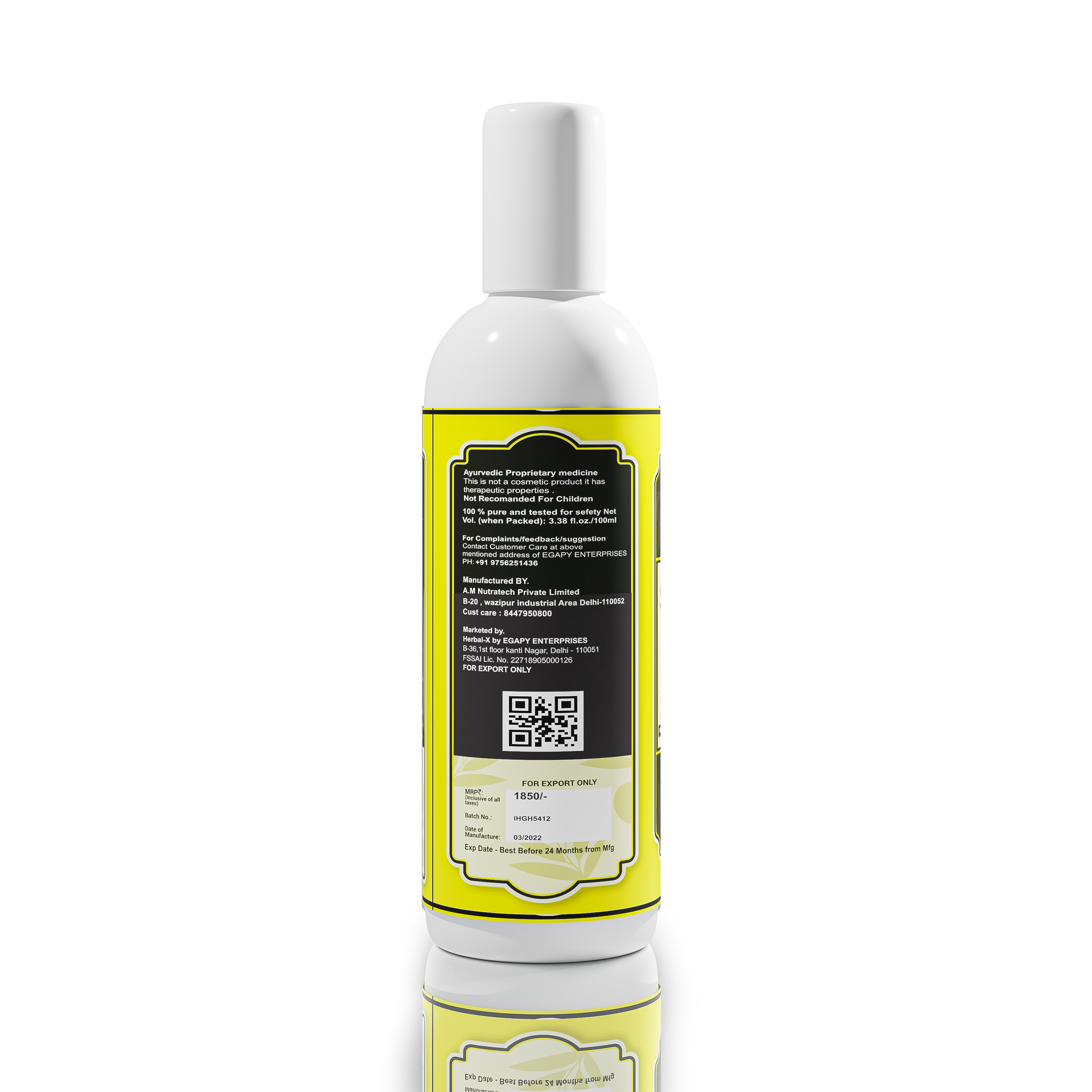Herbal Pharmacy SLICK Good Herbs Onion Hair Oil (Hair Repair & Nourishment ) (100 ml)