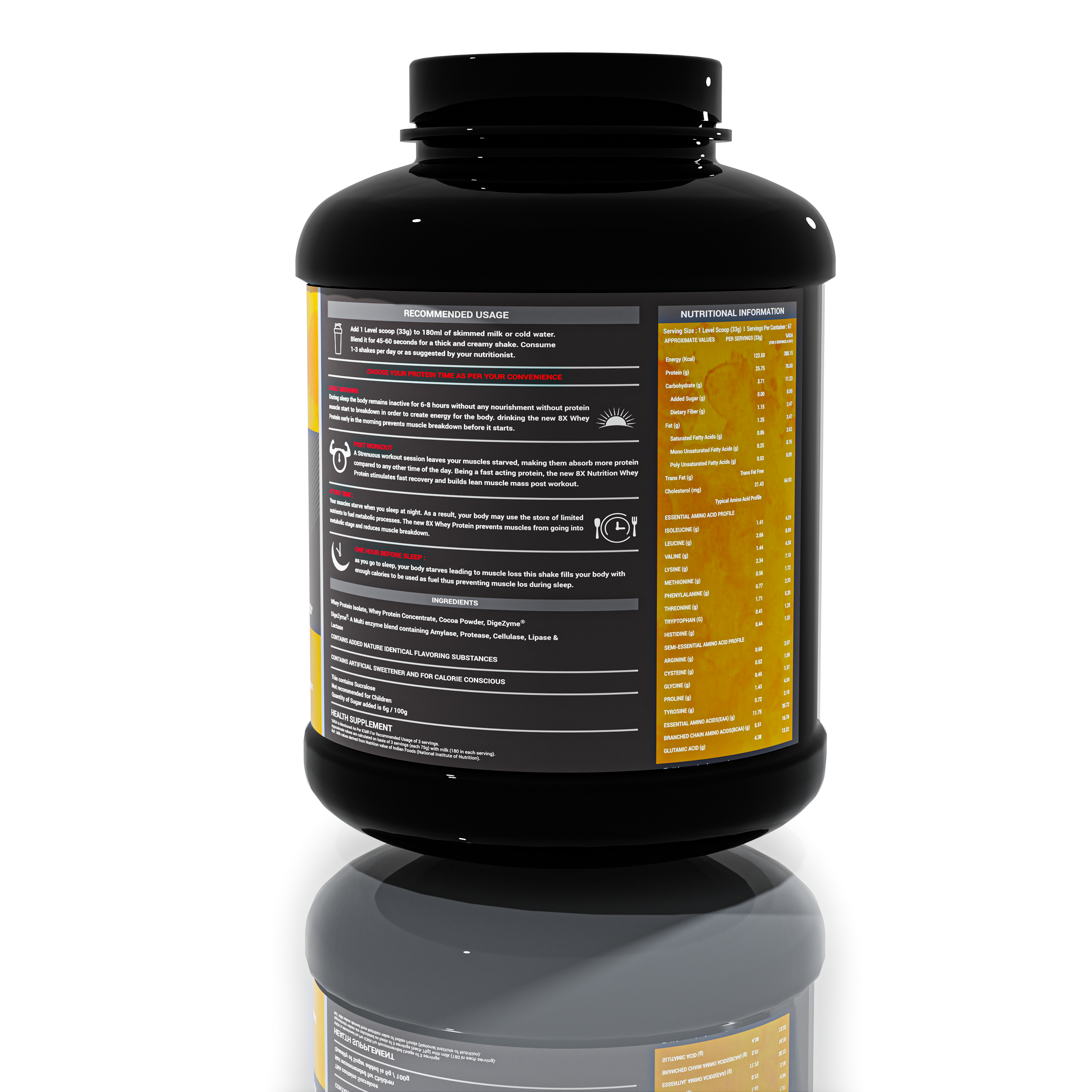 8X Nutrition Lean Protein Blend (5 LBS) - CREAMY STRAWBERRY SUNDAE