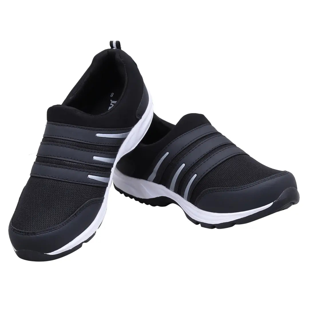 Men's Mesh Black Sports Running Shoes