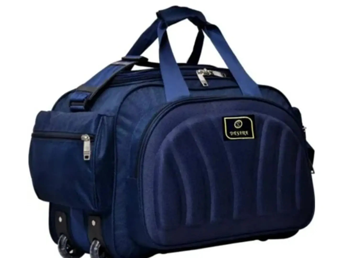 55 L Strolley Duffel Bag - TRAVEL TROLLEY LUGGAGE BAG - Multicolor - Regular Capacity