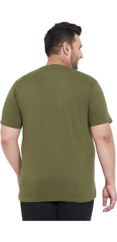 Men Plus Size Round Neck T-shirt