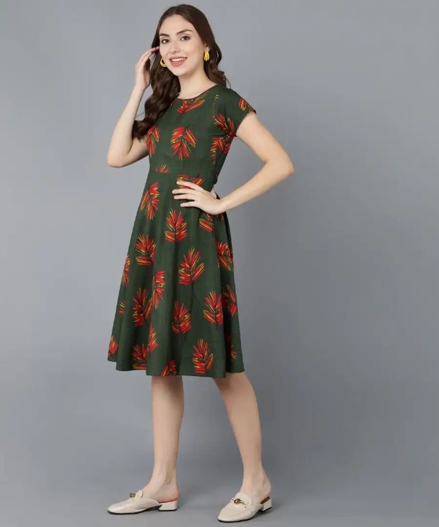 Womens Western Wear Fit and Flare Skater Dresses