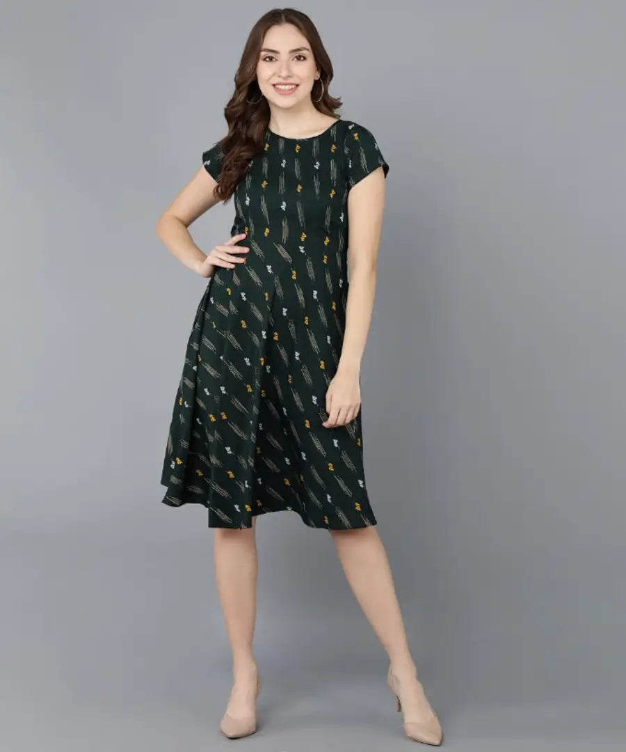 Womens Western Wear Fit and Falre Skater Dress