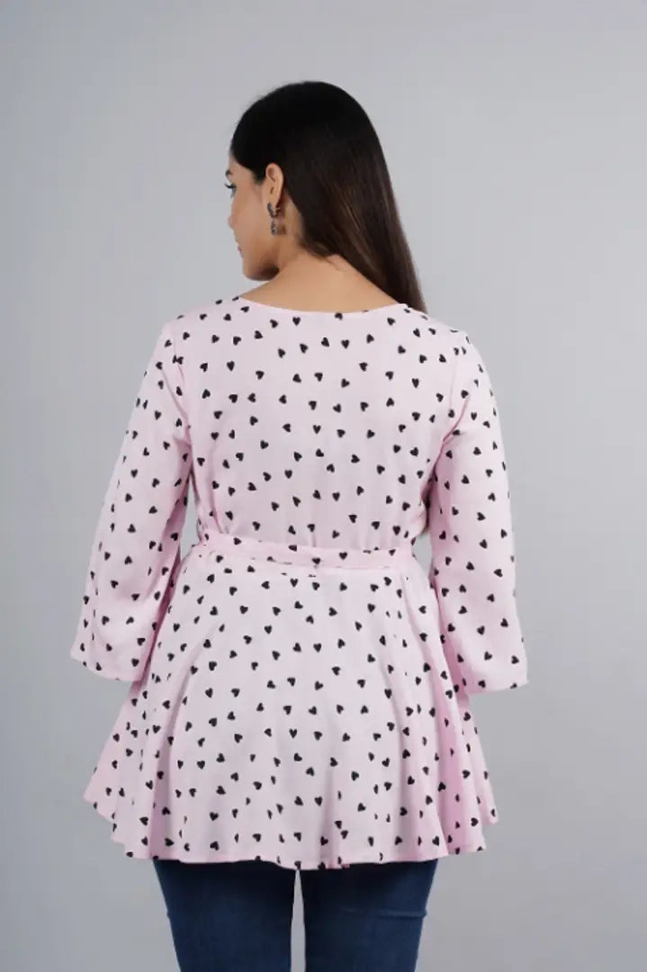Stylish Rayon Printed Top For Women