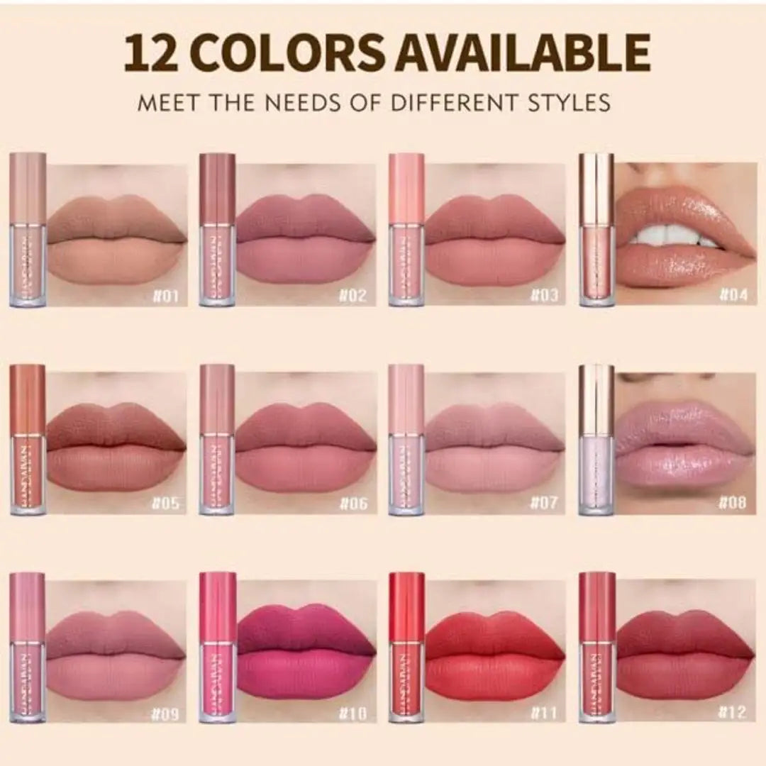 HANDAIYAN Liquide matte Lipstick | 12Pcs Set | waterproof | l