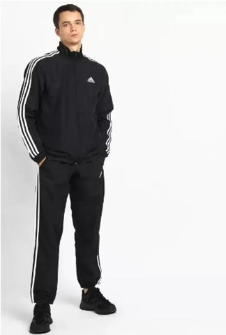 Adidas tracksuit for Men/Upper jacket /Lower Trackpant/Black color. Tracksuits