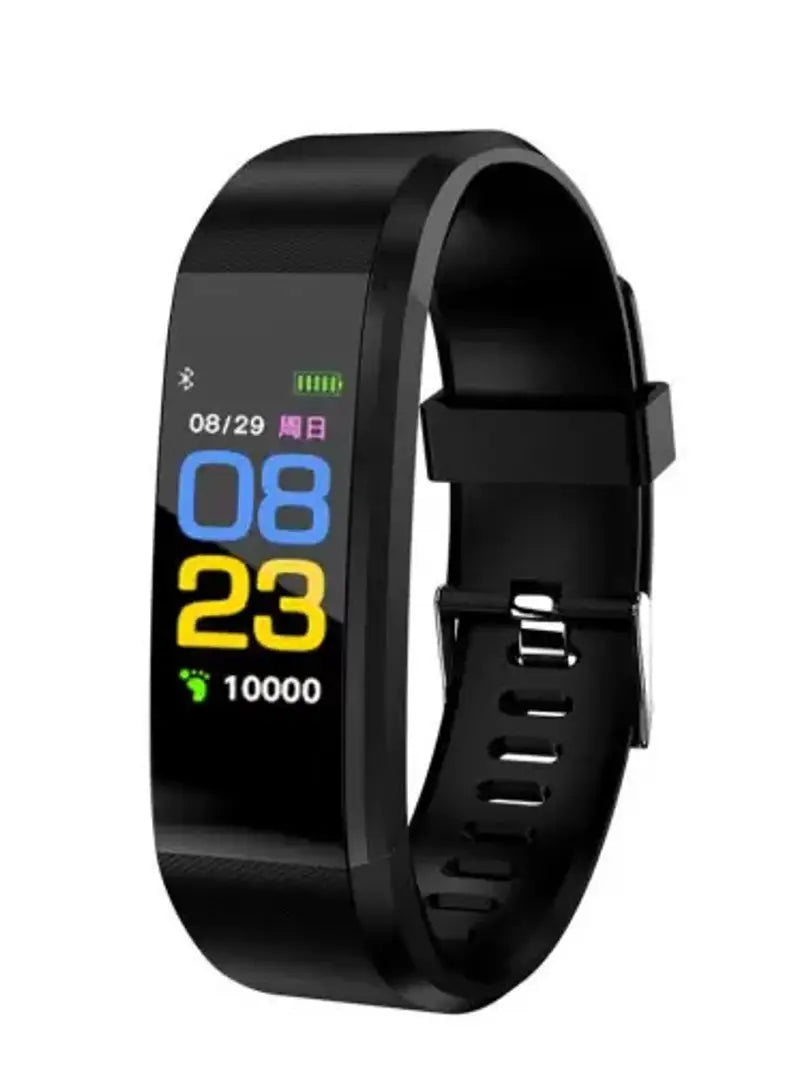 Plus Smart Bracelet Fitness Tracker Color Screen Smartwatch Heart Rate Blood Pressure Pedometer Sleep M