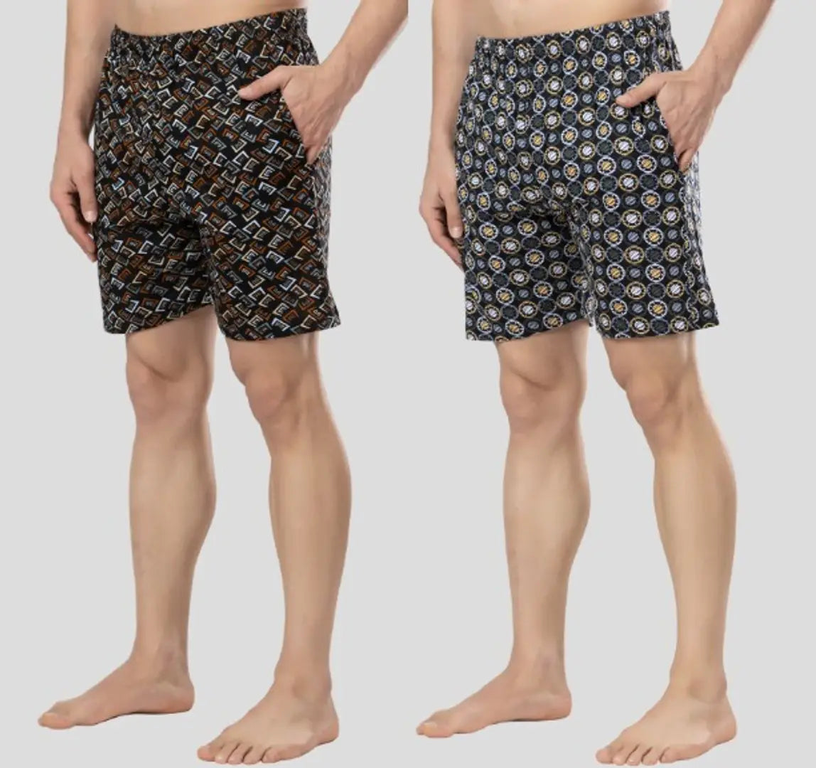Stylish Men Cotton Shorts Pack of 2