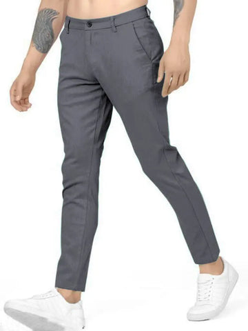 Mens Cotton Spandex Stretchable Casual Trouser For Men
