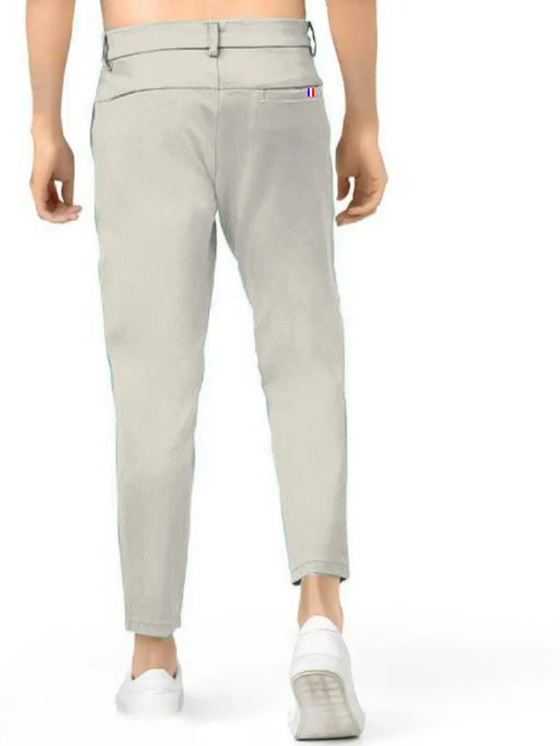Cotton Spandex Mens Stretchable Premium Casual Trouser Form Men