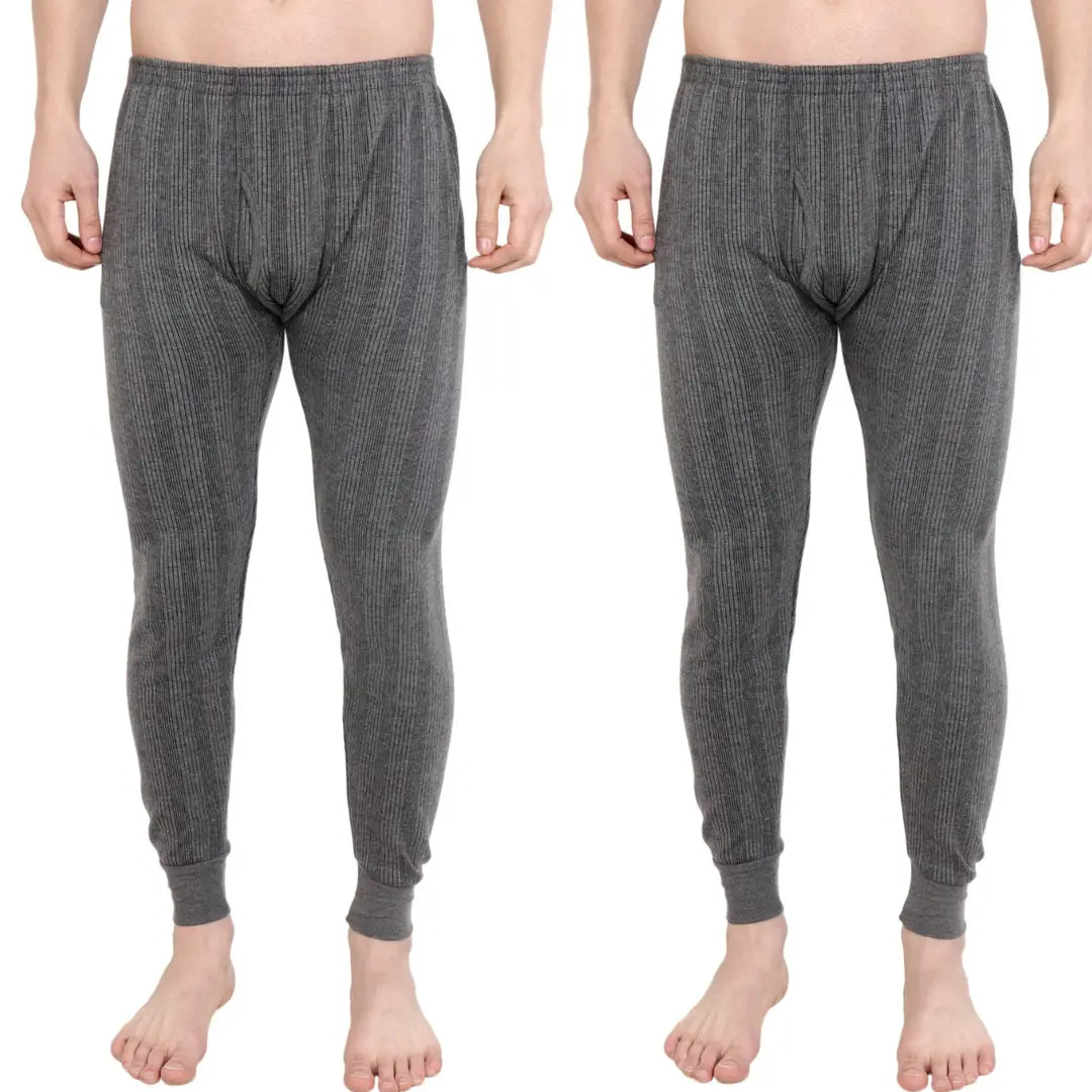 Men Lower Thermal Combo With Same Colour- Dark Grey