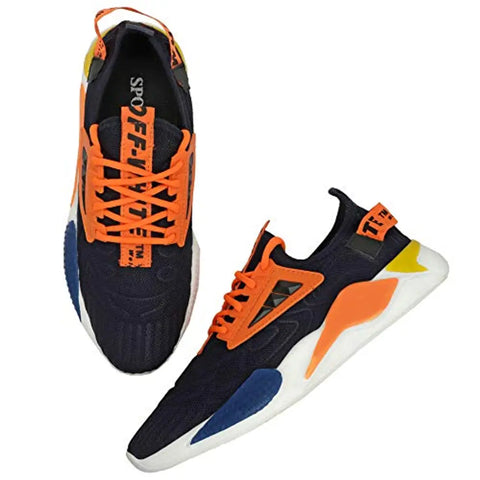 Labbin Men Casual Sneakers Running Sports Shoes in Mesh Lightweight Air Shoes Blue Made in India