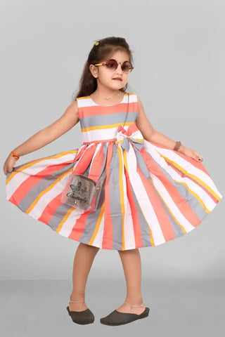 Fabulous Kids Girls Printed Frocks Dress