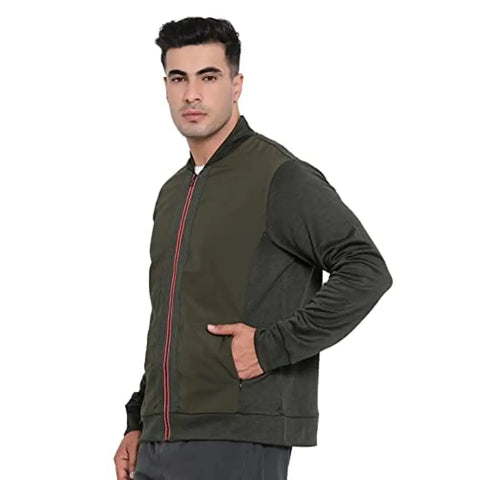 PERFKT-U Men's LightWeight Zipper Jacket (Olive)